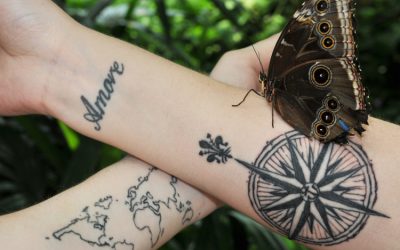 Windroos en kompastattoo – betekenissen en 25 coole ontwerpen